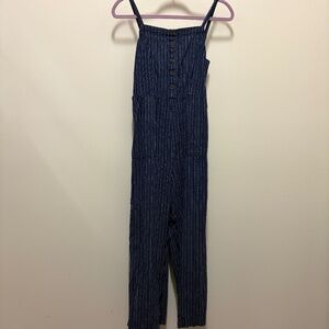 Old Navy Striped Linen Jumpsuit Size Small